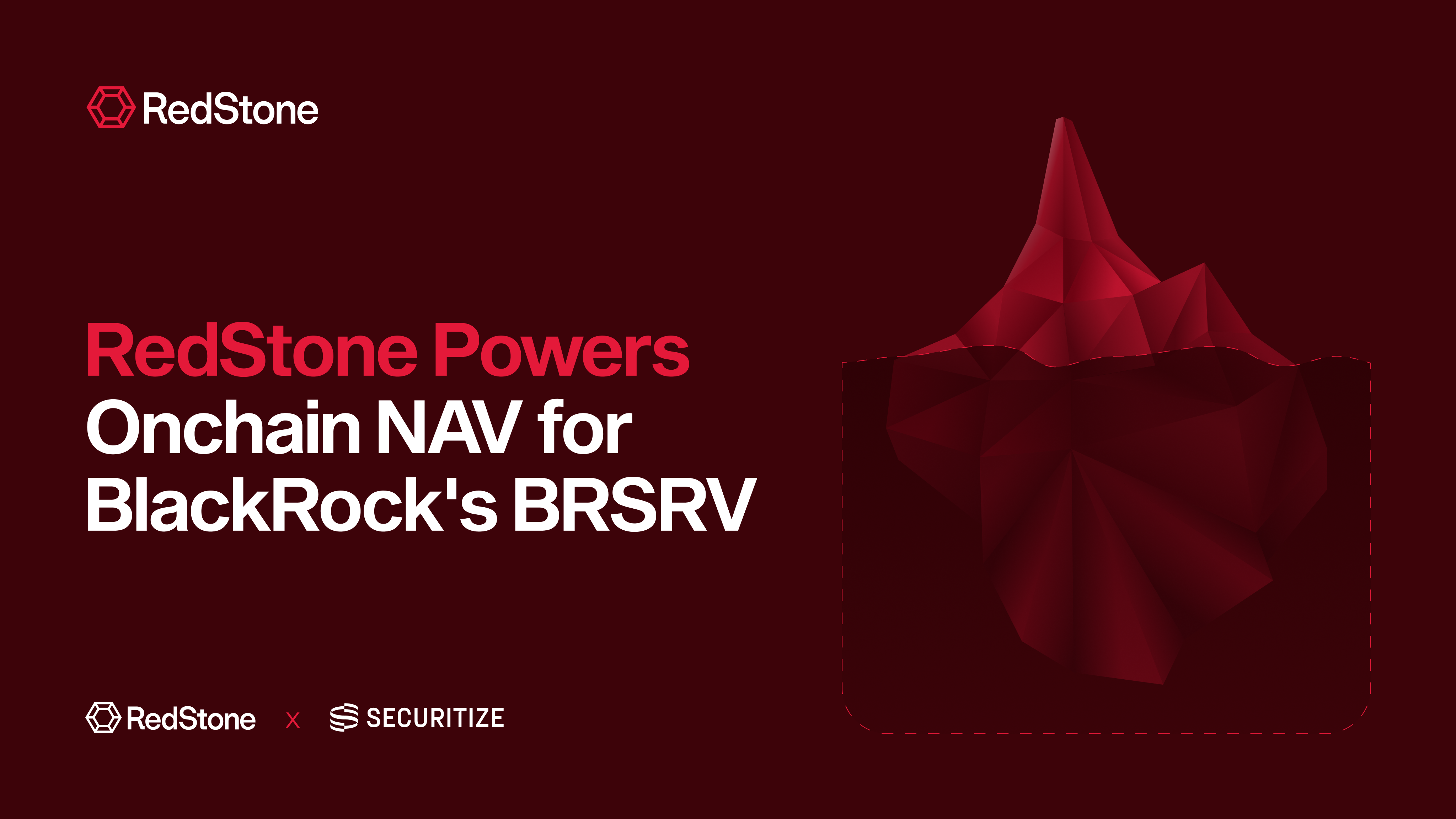 RedStone Powers Onchain NAV for BlackRock's BRSRV